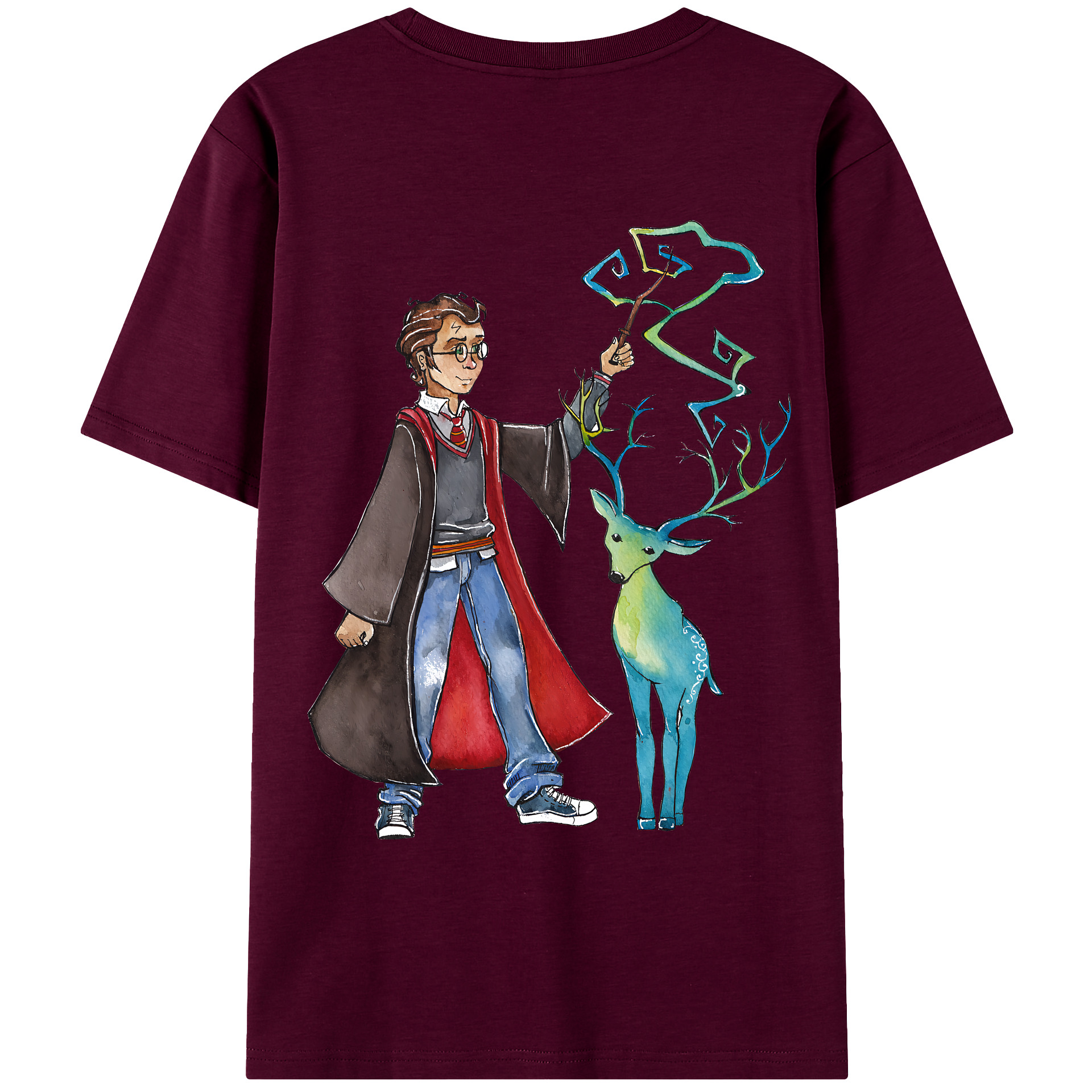 （画像用） Harry Potter ハリー・ポッターシリーズ レディース半袖Tシャツ(バックプリント)